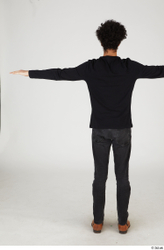 Whole Body Man T poses Casual Slim Standing Street photo references